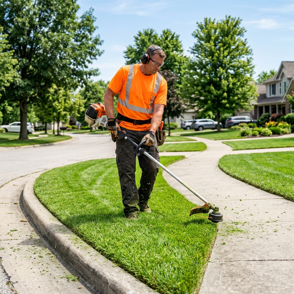 Professional trimming and edging